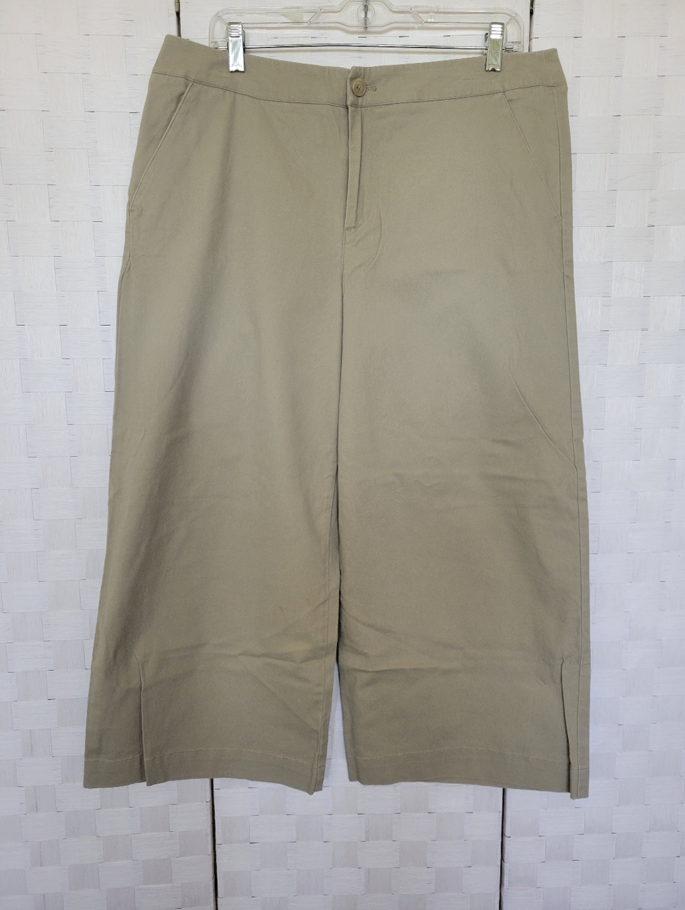 Merona Neutral Beige Wide Leg Capris  trousers